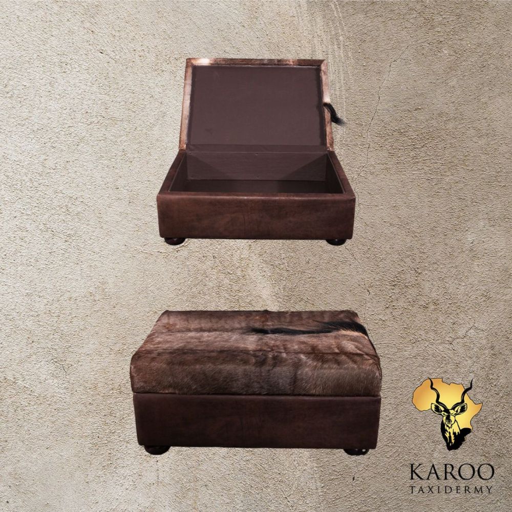 Blue Wildebeest Custom Storage Ottoman
