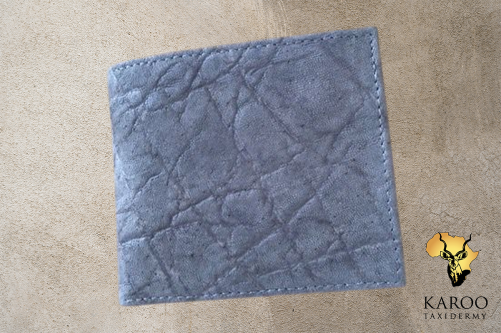 Elephant Leather Mens Wallet Outside