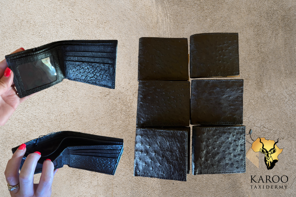 Men&rsquo;s Ostrich-Leather Bifold Wallet