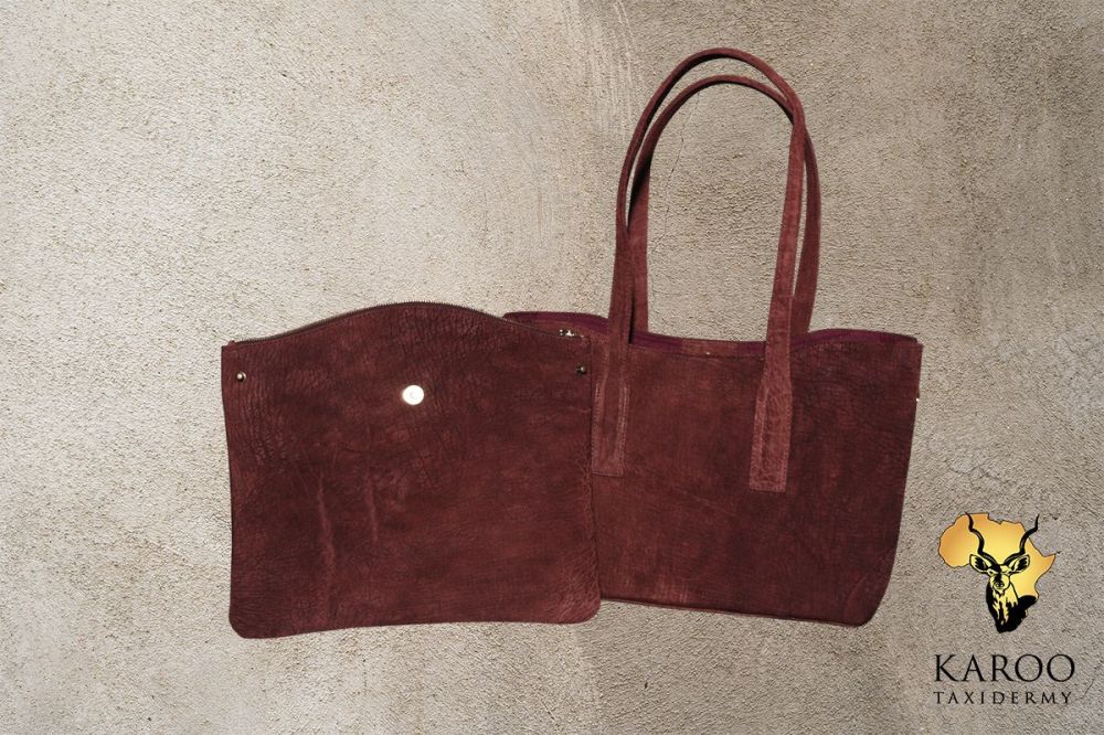 The Robyn 2-in-1 Bag in Brandy Hippopotamus Leather