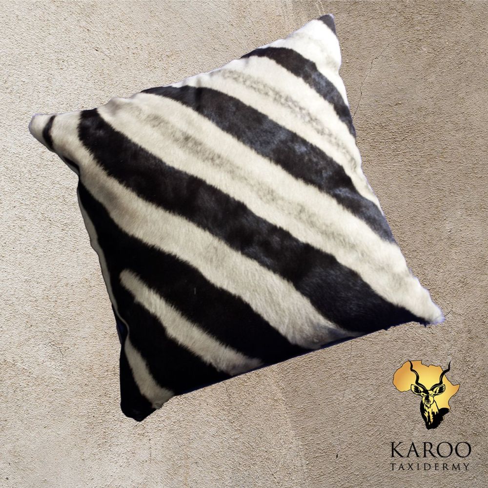 Burchell&rsquo;s Zebra Hair-on-Hide Scatter Cushion